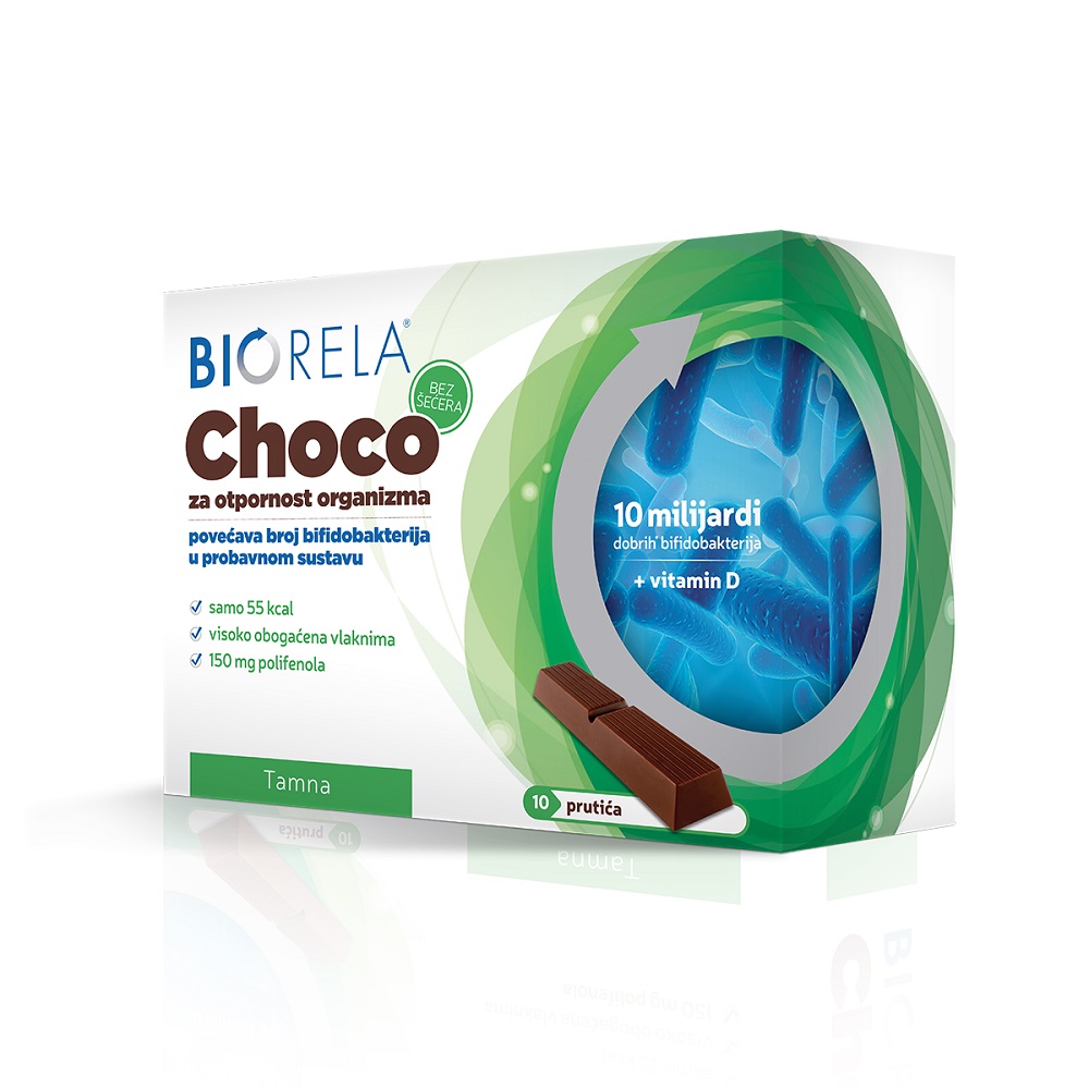 Biorela® Choco Tamna čokolada bez šećera